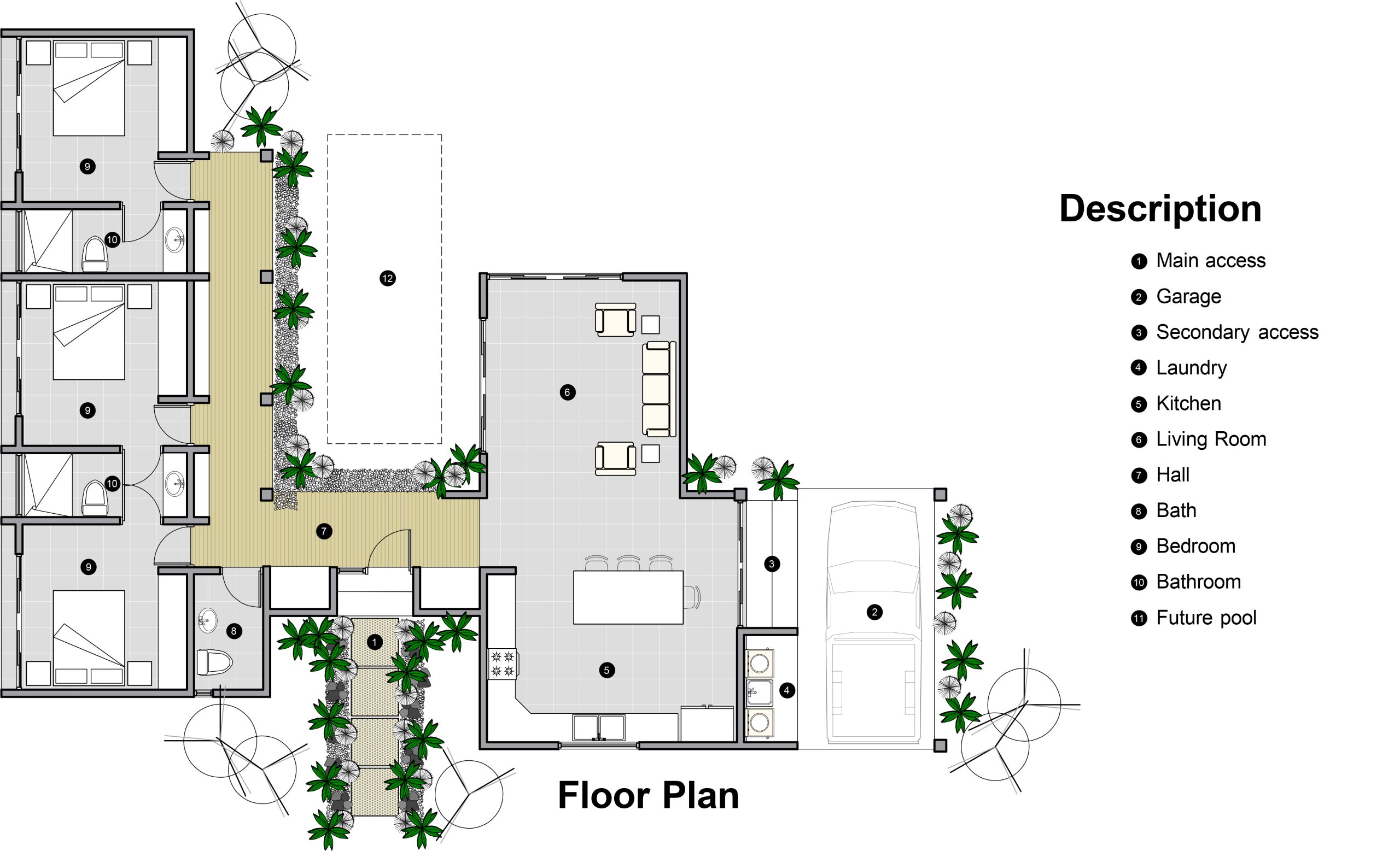 3 Bedrooms